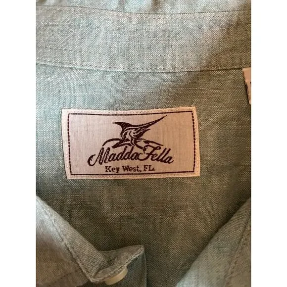 100% Linen Long Sleeve Shirt XL - Picture 3 of 7